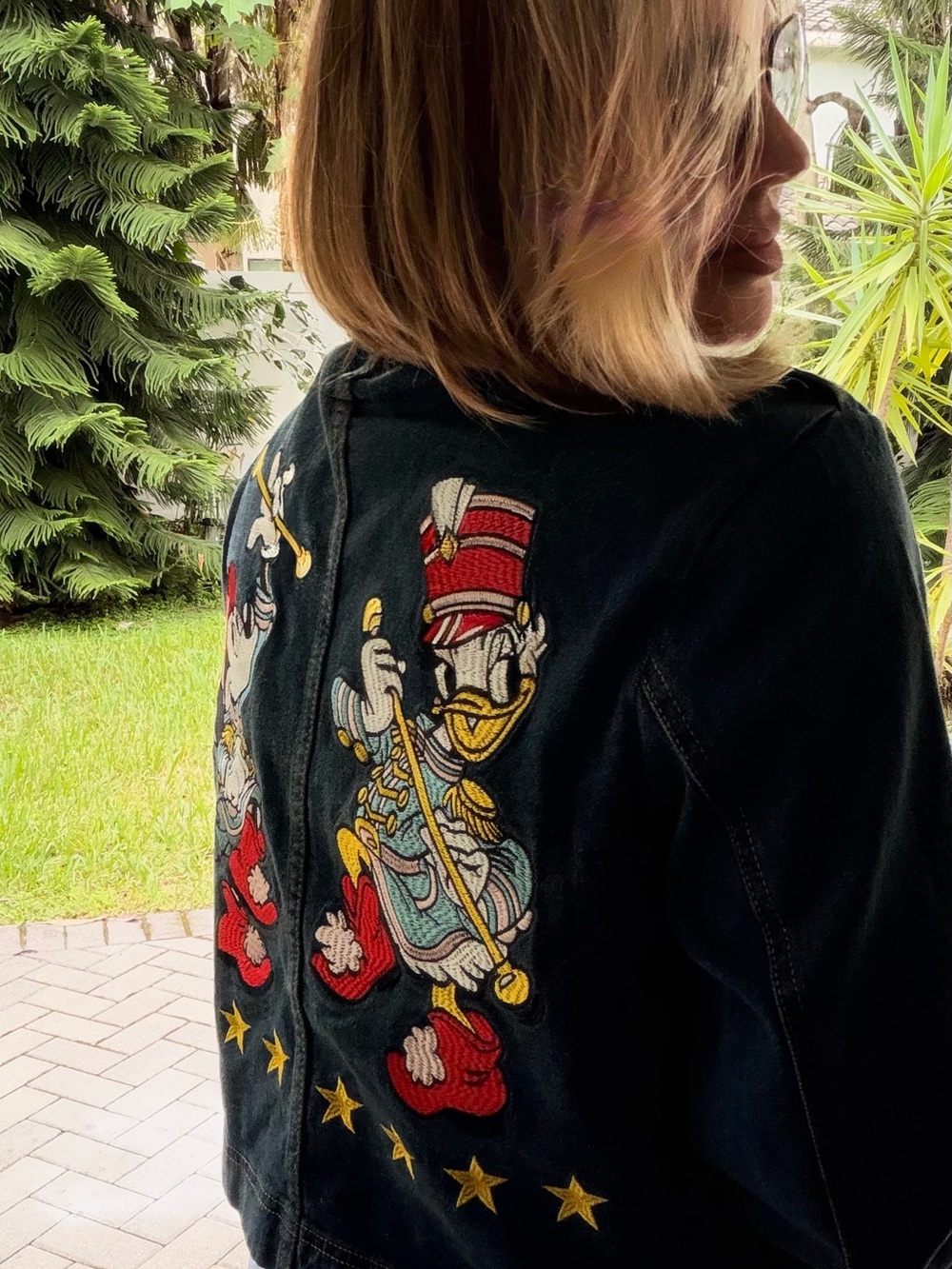 Vintage Disney x Macy’s Minnie Mouse Marching Band Embroidered Denim Jacket L